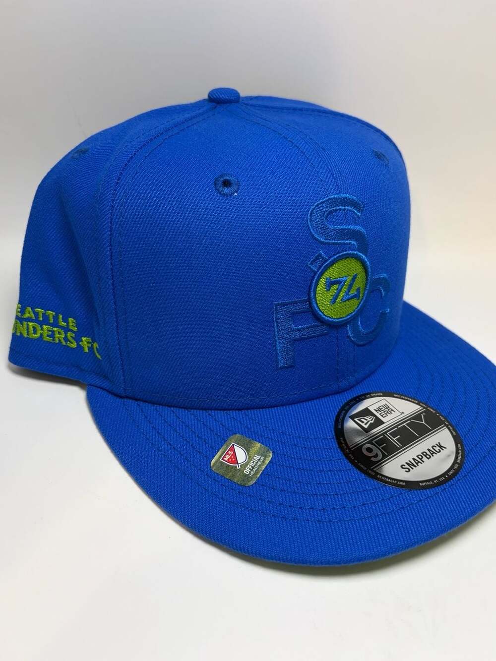 New Era Seattle Sounders FC 9FIFTY Snapback Hat Blue - Picture 5 of 10